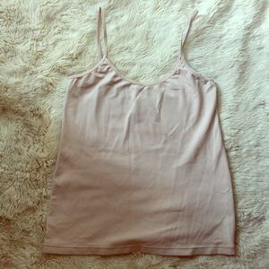Gilligan & O’ Malley Stretchy Tan Tank Top sz L.